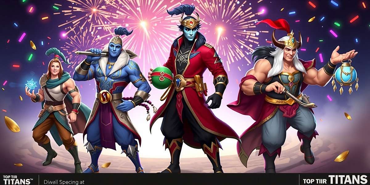 Top Tier Titans - Diwali Celebration Event Top Tier Titans Diwali special event showing players with festive skins and fireworks