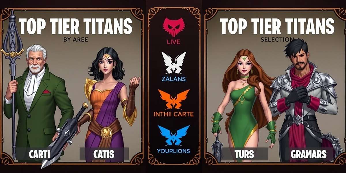 Top Tier Titans - Choose Your Character Top Tier Titans character selection screen featuring diverse Indian characters