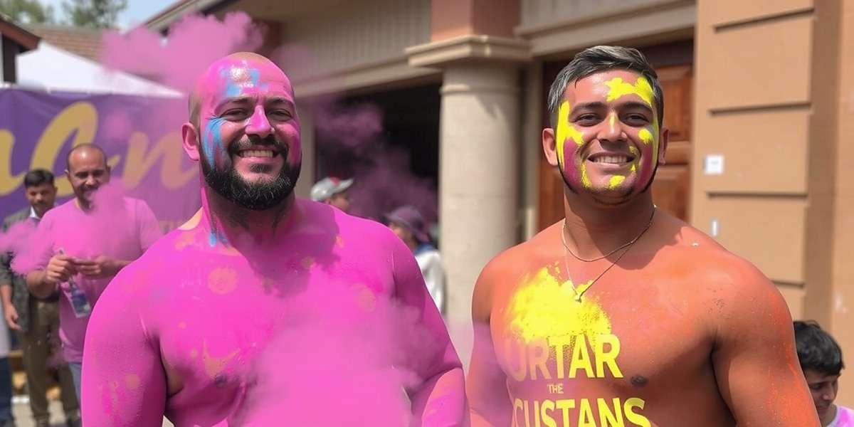 Top Tier Titans - Holi Festival Celebrations Top Tier Titans Holi event showing players covered in color powder